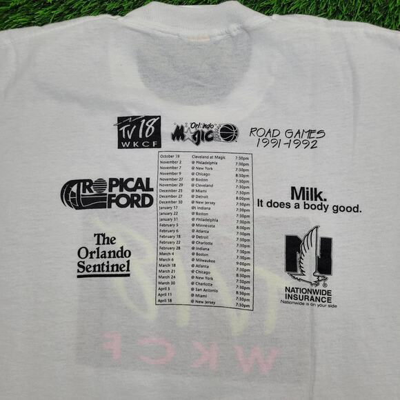 Vintage 1992 WKCF TV-Show 18 Shirt Womens XL 21x22 White USA - Picture 13 of 13